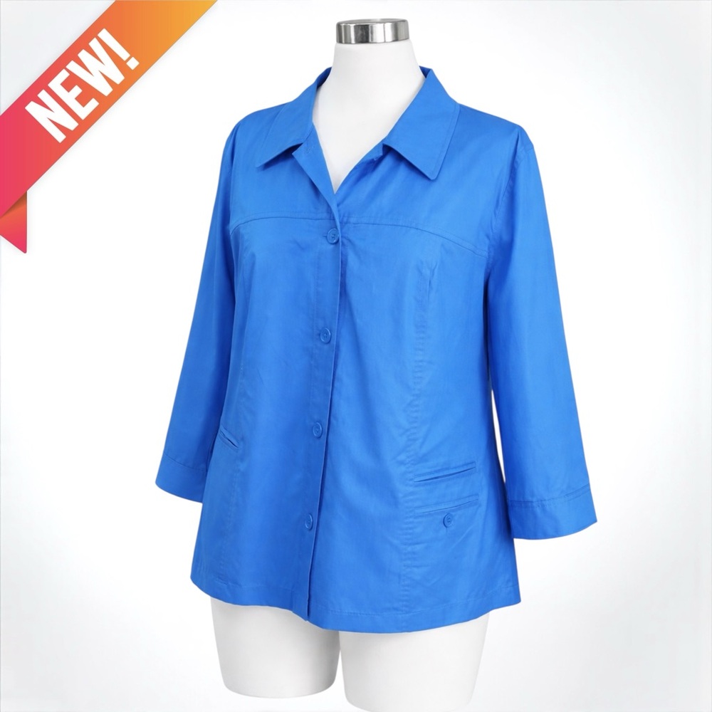 Dressbarn Vibrant Blue Blazer - Picture 4 of 10
